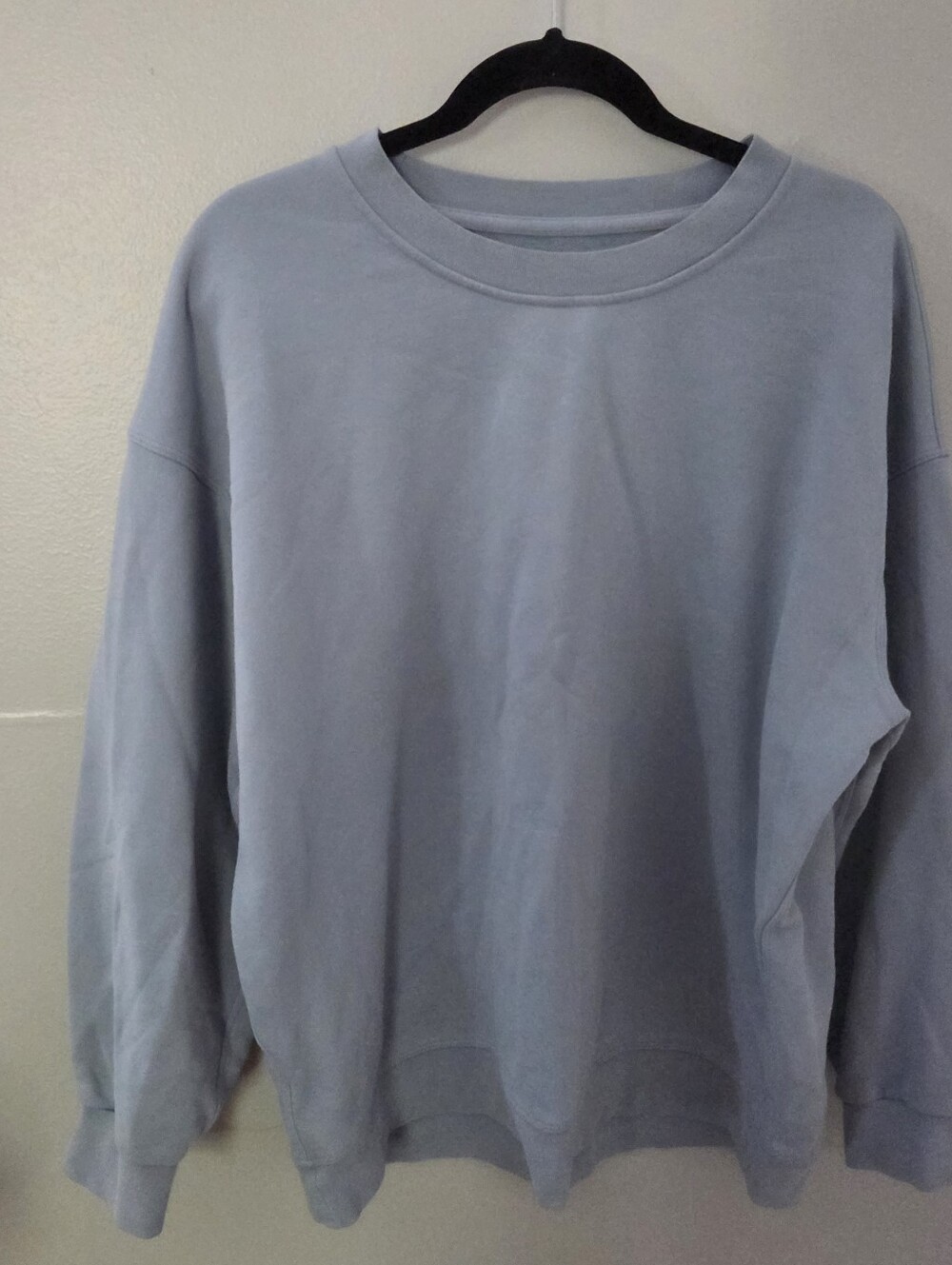 Lululemon Women's Dusty Blue Oversized Crew Neck Casual Comfy Sweatshirt. Sz L - Picture 3 of 5